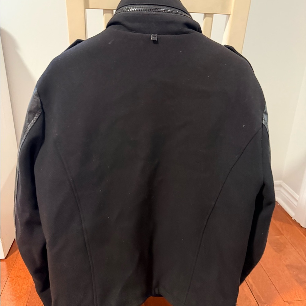 RUDSAK Men's Black Field Jacket with Leather Accents - Picture 2 of 3